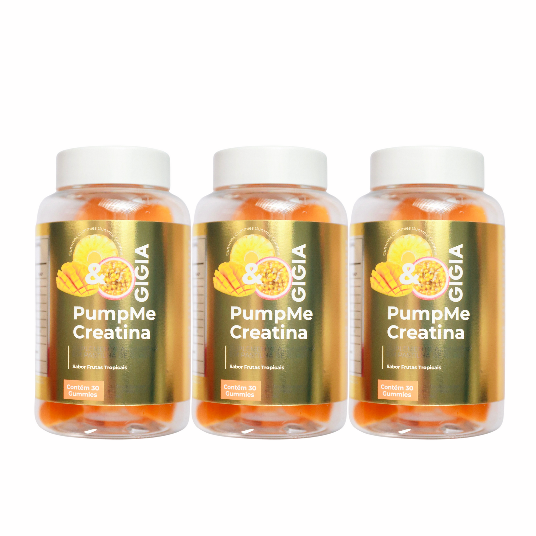 Creatina Frutas Tropicais - Pump It! Dose 30 dias 3g por dose