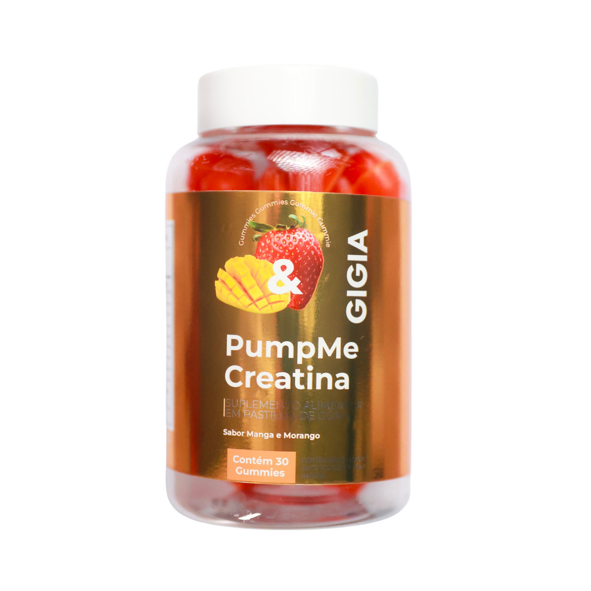 Creatina Morango e Manga - Pump It! Dose 30 dias 3g por dose
