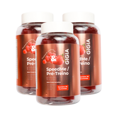 Pré-Treino Frutas Vermelhas - SpeedMe ! Dose 30 dias
